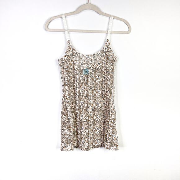Vintage h.i.p. 90s y2k floral semi sheer spaghetti strap tank top Size XS - Picture 6 of 6